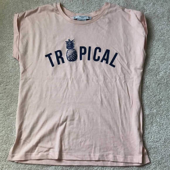 Mango Tops - pink tshirt